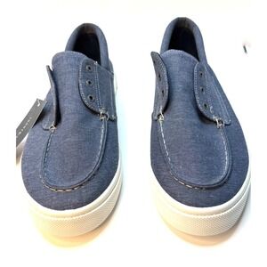 Tommy Hilfiger Men's Relenn Three Eye Boat Sneakers Dark Blue Size 10.5M NWT/BOX